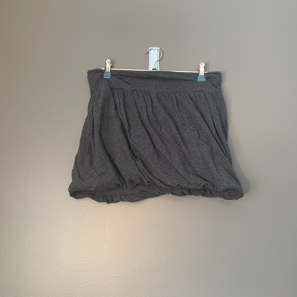 Heathered Black Bubble Skirt